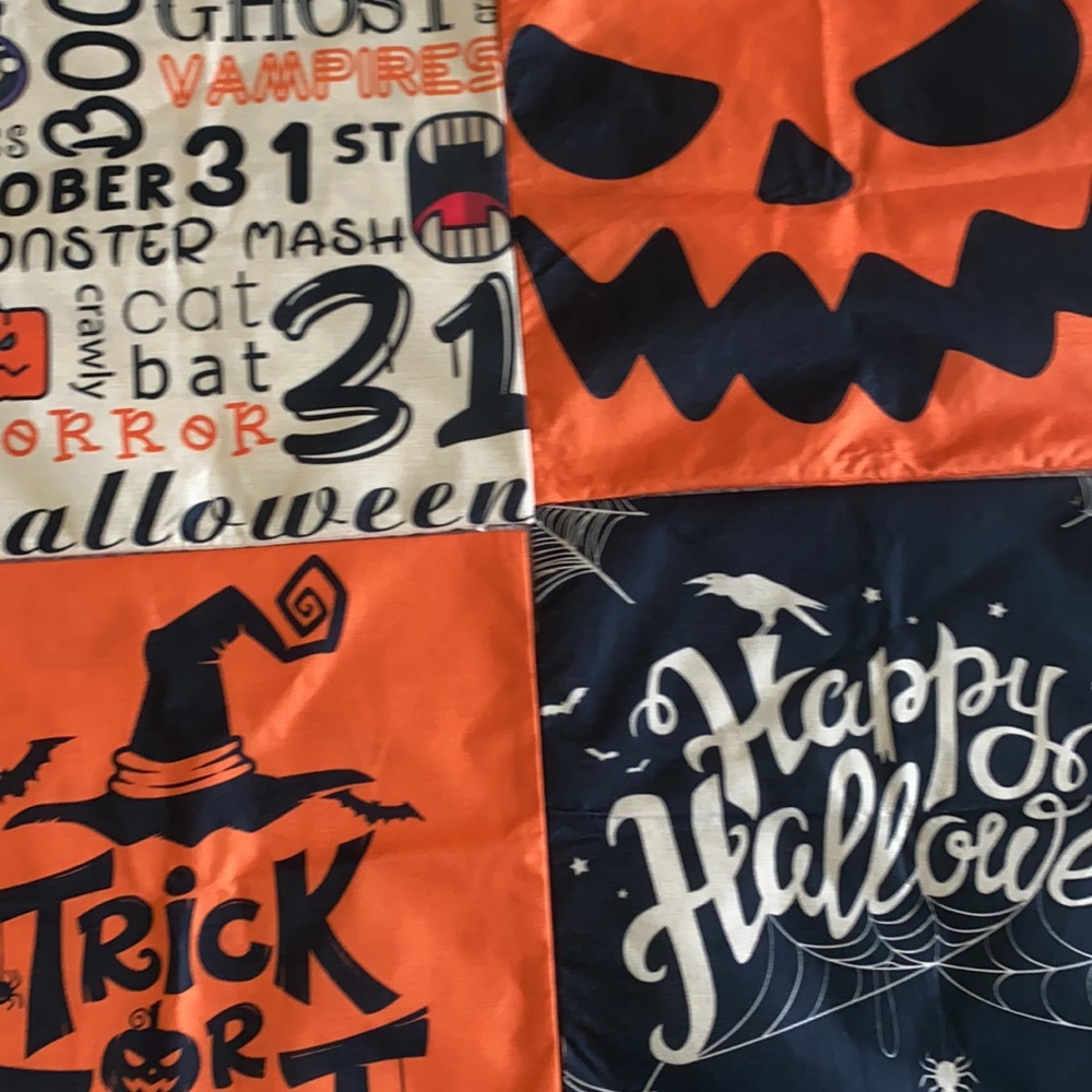 4 Halloween pillow cases- Adorable!!!